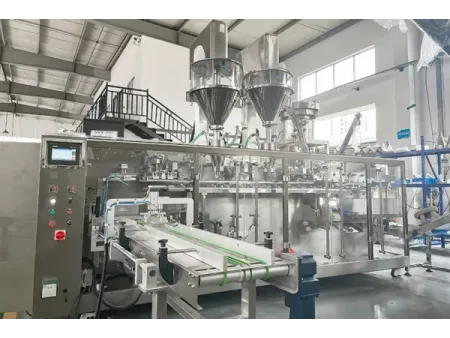 ماكينة تعبئة أكياس جاهزة ذات محرك سيرفو ذات فوهة واحدة