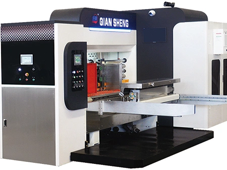 ماكينة طباعة فليكسو مع طي ولصق بالسيرفو (مزدوجة اللفائف)