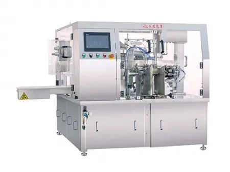 ماكينة تعبئة الأكياس الجاهزة الآلية (من 30 إلى 60 كيس في الدقيقة)  Automatic Premade Pouch Packaging Machine (30-60 bpm)