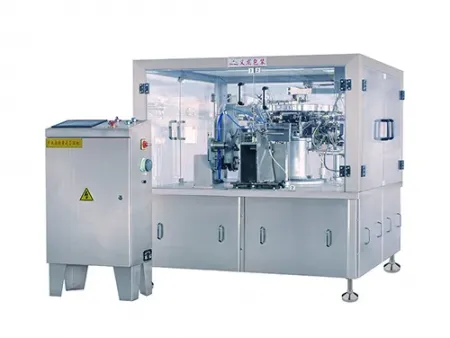 ماكينة تعبئة الأكياس الجاهزة الآلية (من 30 إلى 60 كيس في الدقيقة)  Automatic Premade Pouch Packaging Machine (30-60 bpm)