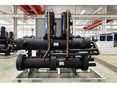شيلر تبريد (مبرد مياه) مع ضاغط حلزوني (سكرول) ومضخة حرارية (بقدرة من 70 إلى 280 كيلو وات) Water Cooled Scroll Chiller and Heat Pump, 70kW-280kW