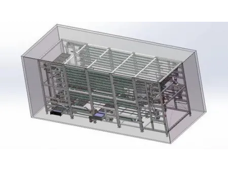 نظام تخمير العجين ذو الصواني المتأرجحة الآلي