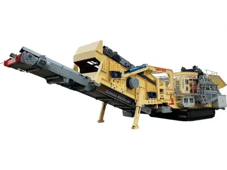 محطة التكسير الثانوي بالكسارة المخروطية (كسارة مخروطية مجنزرة)