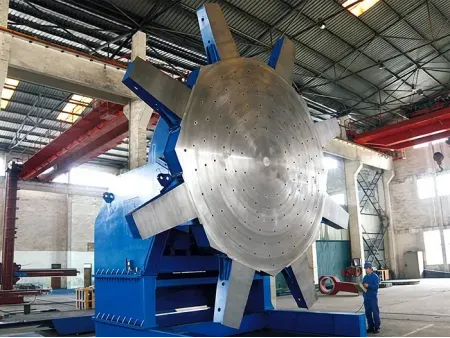 جهاز لحام وتدوير وإمالة قطع الفولاذ Gear Tilt Welding Positioner