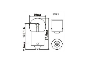 ﻿ مصابيح المؤشر  R10W G18