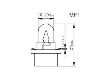 لمبة لوحة عدادات السيارات  MF1,2,3,4