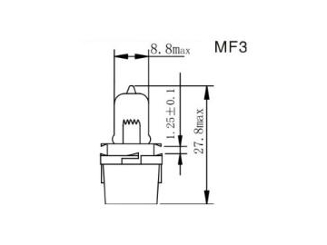 لمبة لوحة عدادات السيارات  MF1,2,3,4