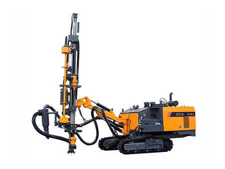 معدة حفر DTH متكاملة لعمليات الحفر المفتوح بدون كابينة، KT7D/KT7H Integrated DTH Drilling Rig for Open Use