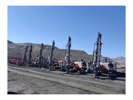 معدة حفر DTH متكاملة لعمليات الحفر المفتوح بدون كابينة، KT7D/KT7H Integrated DTH Drilling Rig for Open Use