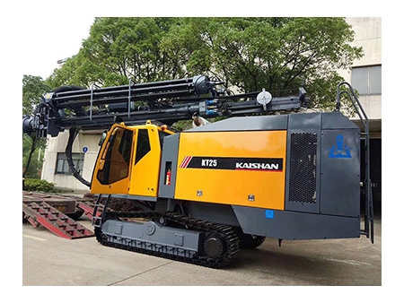 حفارة DTH متكاملة لعمليات الحفر المفتوح، KT25 Integrated DTH Drilling Rig for Open Use
