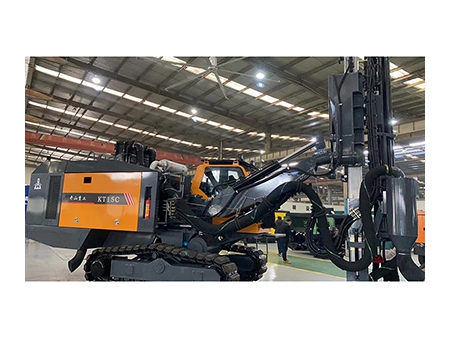 معدة حفر هيدروليكية  DTH متكاملة، KT15C Integrated Down the Hole Drill Rig