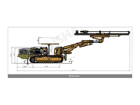 معدة حفر الأنفاق الهيدروليكية، KJ310 Hydraulic Tunneling Drilling Rig