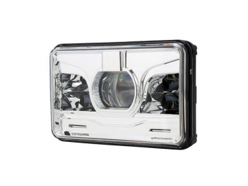 كشاف أمامي LED للسيارة 4×6 بوصة مربع