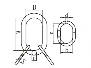 الوصلة الرئيسية من سبيكة الفولاذ، تجمع الوصلة الرئيسية (حلقة ثلاثية عالية الصلابة)