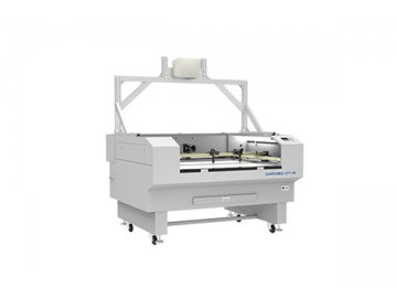 950×800مم Projector Positioning Double Head CO2 Laser Cutting Machine, CMA1080-XT-A