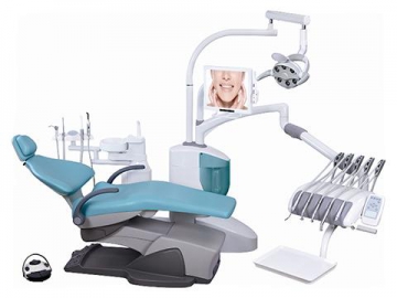 جهاز طب الأسنان A3600  (كرسي أسنان Tecnodent، قبضة سنية، كاميرا داخل الفم، إنارة LED)