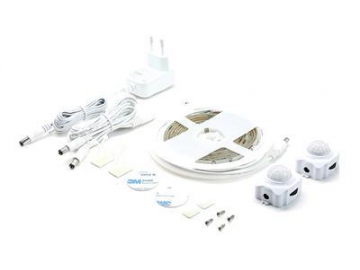 شريط إضاءة LED أسفل السرير 12V مع حساس الحركة