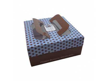 علب كعك مع مقبض Cake box with handle, Gable Box