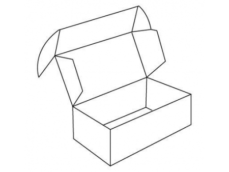 علبة كرتونية مطوية (Roll End)