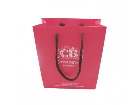 كيس ورقي مطبوع مع يد، أكياس تسوق Printed Paper Shopping Bag