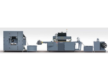 ماكينة طباعة حريرية رول إلى رول أوتوماتيكية