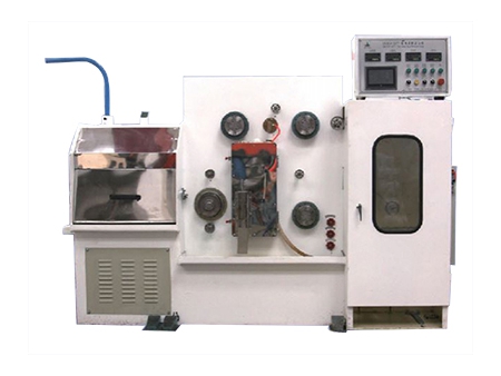 خط سحب الأسلاك مع وحدة التلدين  Fine Wire Drawing Line Equipped with Annealer                    ( قطر سلك 0.05مم إلى 0.12مم)