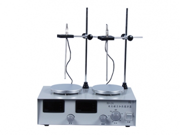 جهاز الخلط المغناطيسي، مع سخان 2 عين 2 Position Magnetic Hotplate Stirrer