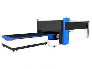 ماكينة فايبر ليزر لتقطيع ألواح صاج ومواسير، مغلقة بالكامل  Integrated Tube and Sheet Fiber Laser Cutter with Full Cover Protection