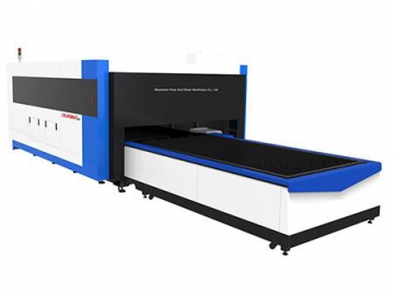 ماكينة فايبر ليزر لتقطيع ألواح صاج ومواسير، مغلقة بالكامل  Integrated Tube and Sheet Fiber Laser Cutter with Full Cover Protection