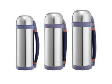 ترمس ماء حافظ للحرارة ستانلس ستيل مع مقبض يد  Stainless Steel Vacuum Flask Thermos with Handle