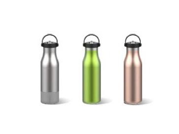 قارورة ماء ستانلس ستيل مع مقبض وشفاطة شرب  Stainless Steel Water Bottle with Handle and Flip Straw