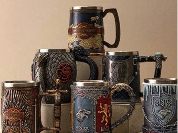 كأس مشروبات ستانلس ستيل بشكل ثلاثي الأبعاد  3D Painted Stainless Steel Wine Mug