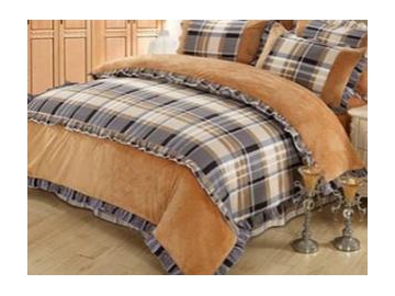 طقم مفرش سرير مجدول  Plaid Bedding Set