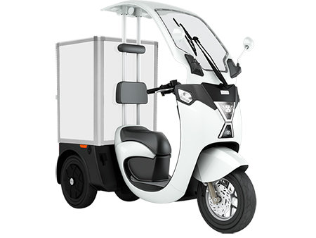 سكوتر كهربائي ثلاثي العجلات لتوصيل البضائع  3 Wheel Electric Cargo Scooter