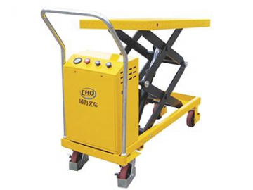 طاولة رفع كهربائية متنقلة / رافعة مقصية كهربائي  Powered Mobile Dual Scissor Lift Table