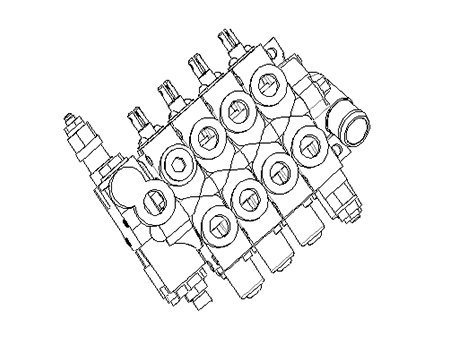 صمام تحكم اتجاهي مقسم، CDB2-F15                     Sectional Multiple Directional Control Valve