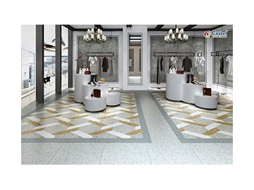 بلاط بورسلين،  Terrazzo Deco  Porcelain Tile
