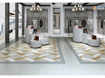 بلاط البورسلان بمظهر كسر الرخام  Terrazzo Porcelain Tile