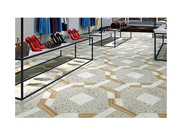 بلاط بورسلين،  Terrazzo Deco  Porcelain Tile
