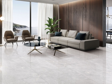 بلاط بورسلين بتأثير رخام الكرارة الرمادي Marble Look Tile - Carrara Grey