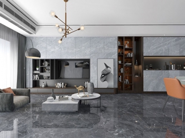 بلاط بورسلين رخامي، Titanium Marble Look Tile