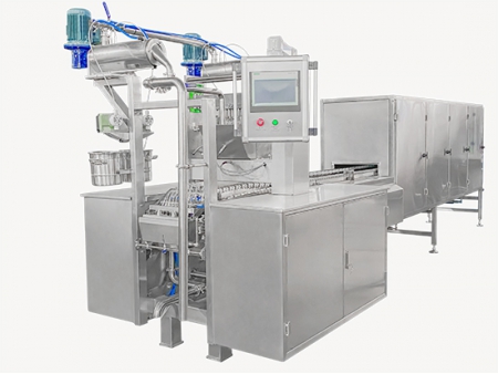 خط إنتاج السكاكر والحلوى الطرية (حلوى المضغ)، سلسلة GD150Q   Gummy Candy  Production Line