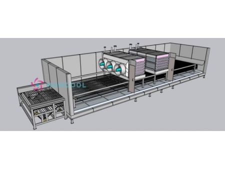 المجمد النفقي السريعIQF  (فريزر نفقي) IQF Tunnel Freezer