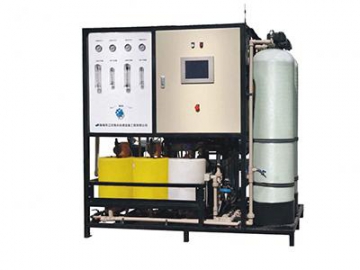 محطة تحلية المياه مع نظام المراقبة والتحكم عن بعد  Desalination Watermaker with Remote Supervising System