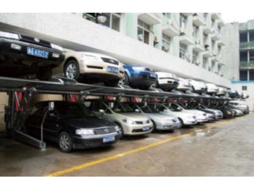 الجراجات الذكية مع نظام التكديس                     Stacker Parking System (Parking Lift)