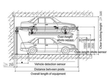 الجراجات الذكية مع نظام التكديس                     Stacker Parking System (Parking Lift)