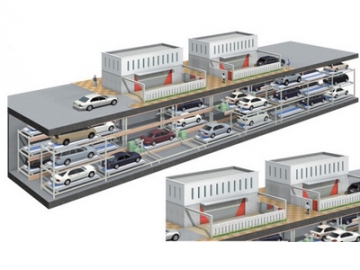 نظام المواقف الذكية المتحركة (جراج ذكي ذو حركة مكوكية)                     Shuttle Parking System