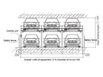 الجراجات الذكية مع نظام التكديس                     Stacker Parking System (Parking Lift)