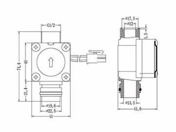 حساس تدفق الماء قلاب     Flap Water Flow Switch