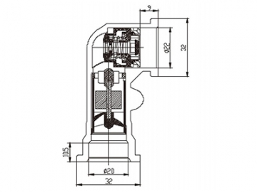 حساس تدفق مياه المرجل    Shape Memory Alloy Boiler Flow Switch